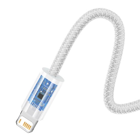 Kabel przewód USB-A - iPhone Lightning Dynamic Series 2.4A 1m - biały BASEUS