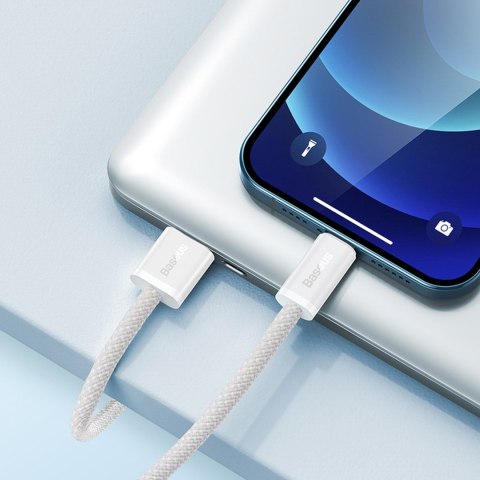 Kabel przewód USB-A - iPhone Lightning Dynamic Series 2.4A 2m - biały BASEUS