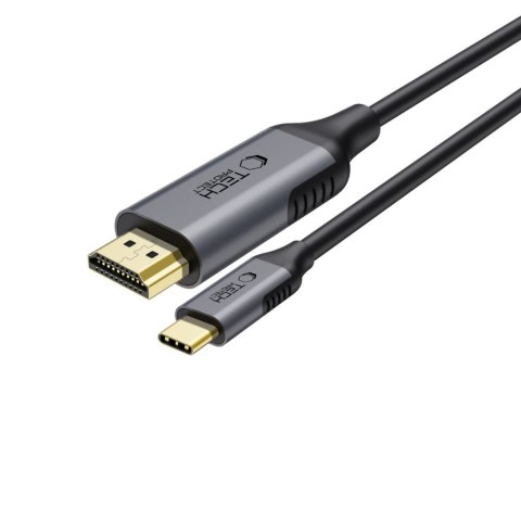 Kabel przewód USB-C - HDMI UltraBoost 60Hz 180cm - czarny Tech-Protect