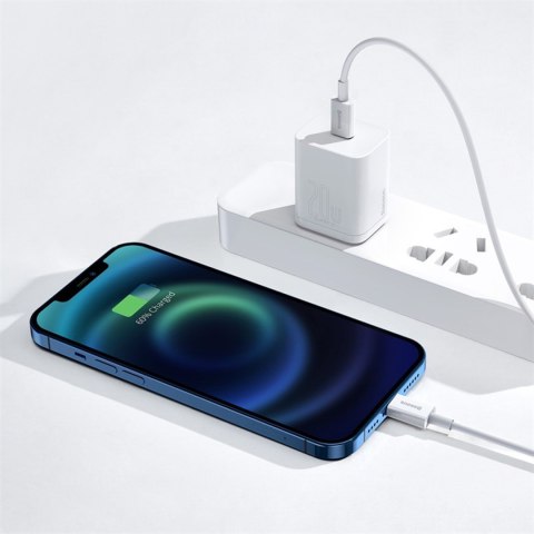 Kabel przewód USB-C - iPhone Lightning Superior Series 20W PD 25cm - biały BASEUS