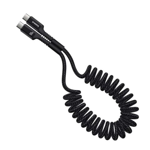 Kabel przewód spiralny USB-C Fish-Eye 100W 1m - czarny BASEUS