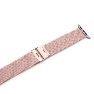 Pasek nylonowy do Apple Watch 38 40 41 mm Loop - różowy PURO