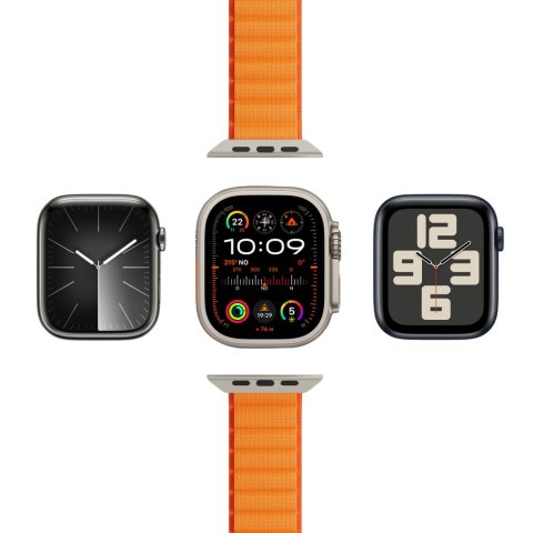 Pasek nylonowy do Apple Watch 42 44 45 49 mm Extreme - pomarańczowy PURO