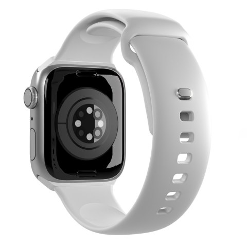 Pasek silikonowy do zegarka Apple Watch 38 40 41 mm Icon biały - 2 szt. PURO