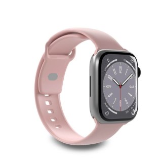 Pasek silikonowy do zegarka Apple Watch 38 40 41 mm Icon różowy - 2 szt. PURO