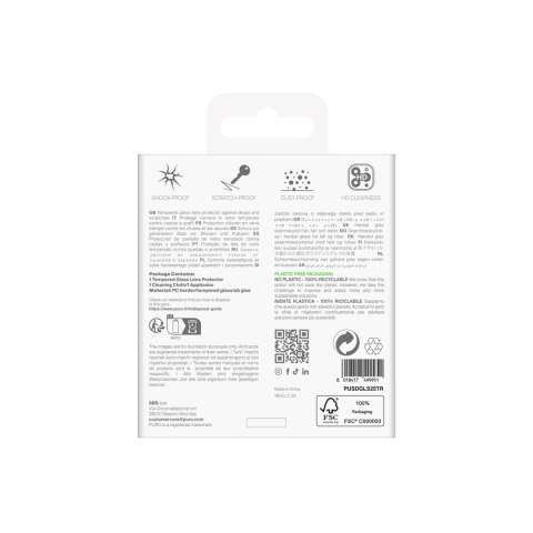 Szkło hartowane na soczewki aparatu do Samsung Galaxy S25 Single Camera Lens PURO