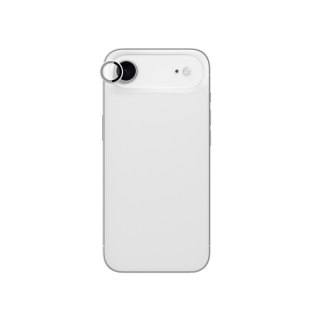 Szkło na aparat do iPhone 17 Air ze srebrną ramką aluminiową Lens Glass AmazingThing