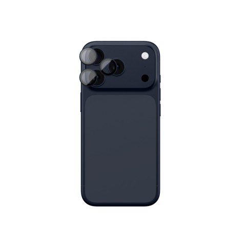 Szkło na aparat na iPhone 17 Pro / Pro Max Sapphire z niebieską ramką AmazingThing
