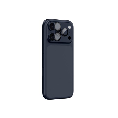 Szkło na aparat na iPhone 17 Pro / Pro Max Sapphire z niebieską ramką AmazingThing