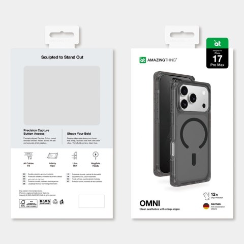 Etui pokrowiec na iPhone 17 Pro Omni MagSafe - czarne AmazingThing