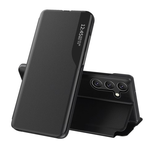 Etui z klapką i podstawką do Samsung Galaxy S24 FE Eco Leather View Case - czarny