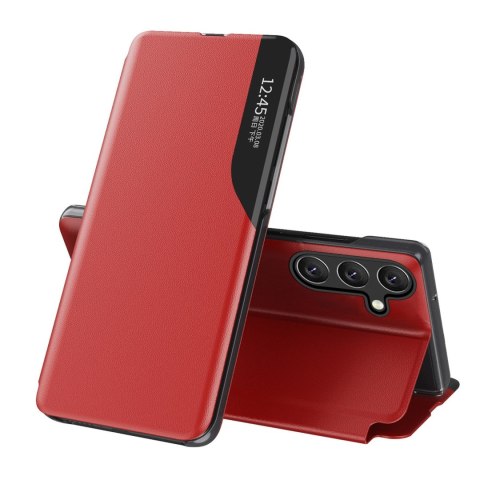 Etui z klapką i podstawką do Samsung Galaxy S24 FE Eco Leather View Case - czerwony