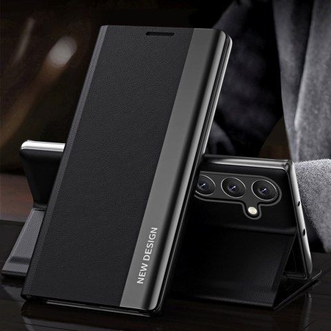 Etui z klapką i podstawką do Samsung Galaxy S25+ Sleep Case Pro - czarny