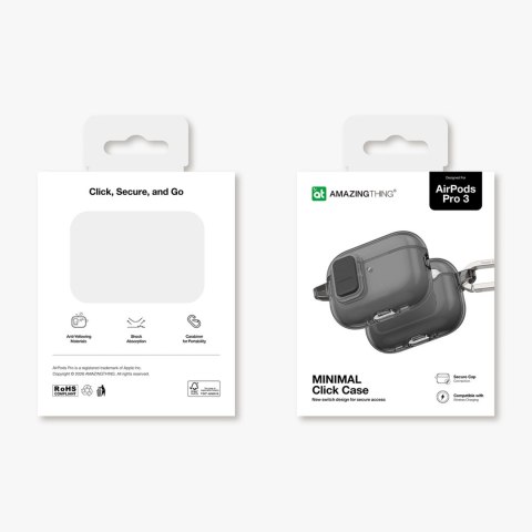 Etui do słuchawek AirPods Pro 3 Minimal Case - czarne AmazingThing