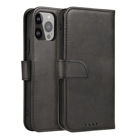 Etui ochronne z klapką do Samsung Galaxy S25+ Magnet Case - czarne HURTEL