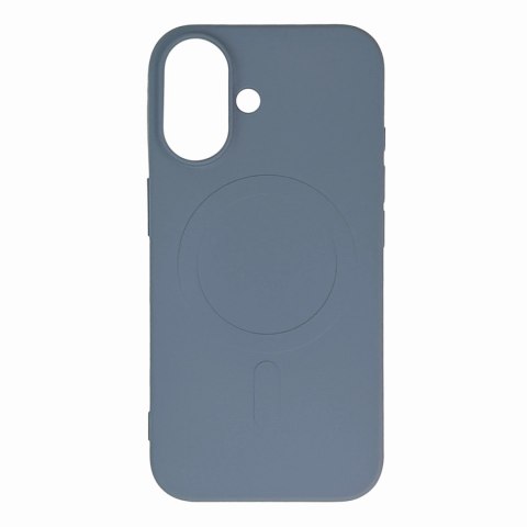 Etui plecki na iPhone 16e Liquid Silicone Case MagSafe - jasnoniebieskie HURTEL