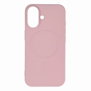 Etui plecki na iPhone 16e Liquid Silicone Case MagSafe - różowe HURTEL