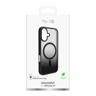 Etui pokrowiec case na iPhone 17 Gradient TPU MagSafe - czarny PURO