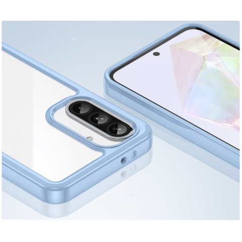 Etui pokrowiec z elastyczną ramką do Samsung Galaxy A26 Outer Space Case - niebieski