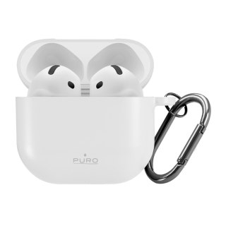 Silikonowy pokrowiec etui na słuchawki Airpods 4 - białe PURO