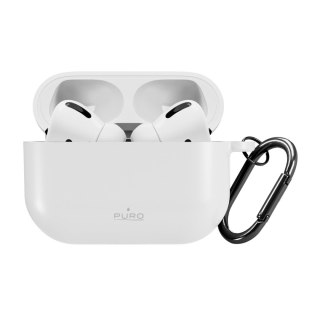 Silikonowy pokrowiec etui na słuchawki Airpods Pro 3 - białe PURO