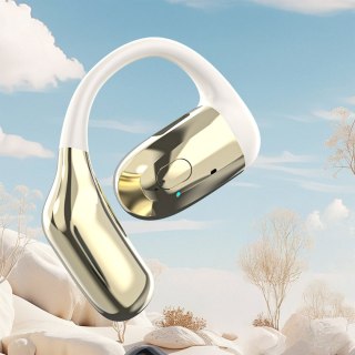 Słuchawka zauszna uniwersalna do obu uszu U4Pro Bluetooth - beżowo złota DUDAO