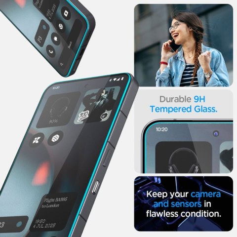 Szkło hartowane na Nothing Phone 3 Glas.TR EZ Fit przezroczyste - 2 szt. SPIGEN
