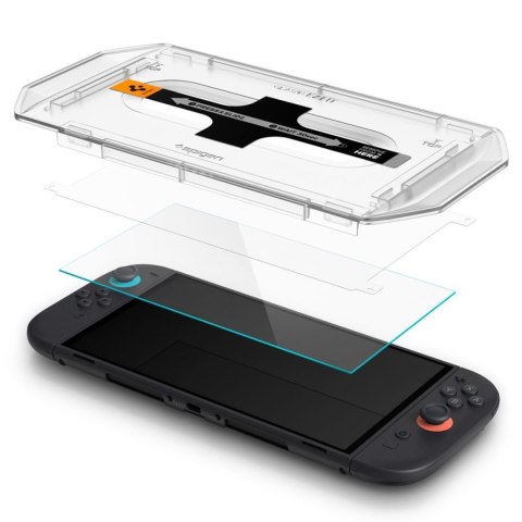 Szkło hartowane na konsolę Nintendo Switch 2 Glas.Tr EZ FIT przezroczyste - 2 szt. SPIGEN