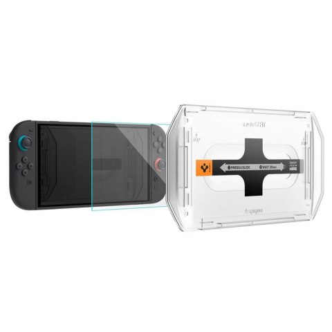 Szkło hartowane na konsolę Nintendo Switch 2 Glas.Tr EZ FIT przezroczyste - 2 szt. SPIGEN