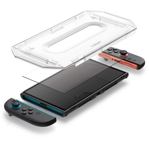 Szkło hartowane na konsolę Nintendo Switch 2 Glas.Tr EZ FIT przezroczyste - 2 szt. SPIGEN