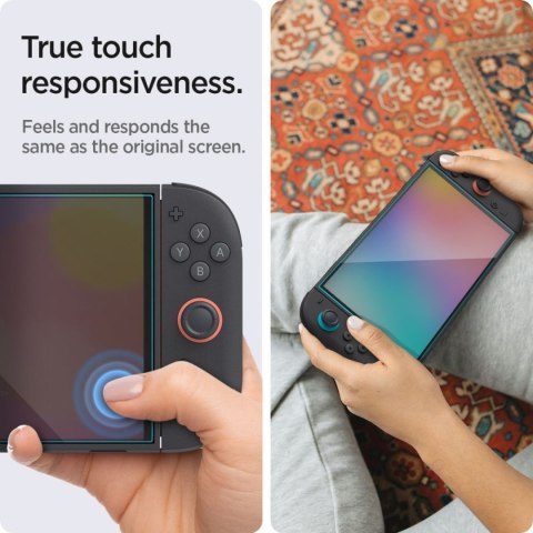 Szkło hartowane na konsolę Nintendo Switch 2 Glas.Tr EZ FIT przezroczyste - 2 szt. SPIGEN