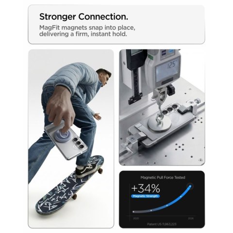 Etui case na Samsung Galaxy S26 Ultra Hybrid S Mag MagSafe - przezroczysto-białe SPIGEN