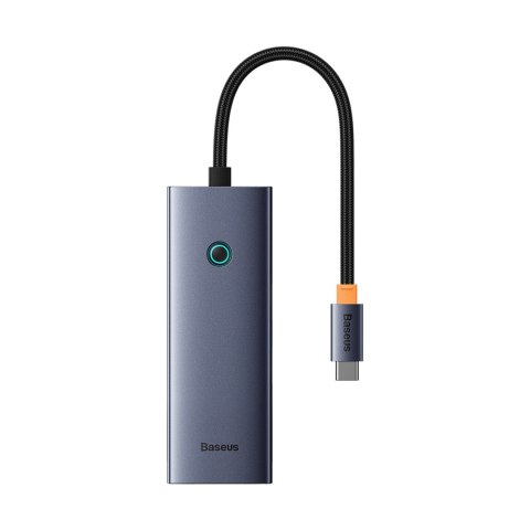 HUB Rozdzielacz 5w1 USB-C do HDMI USB-A USB-C PD 4K - szary BASEUS