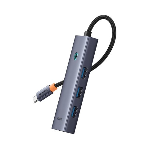 HUB Rozdzielacz 5w1 USB-C do HDMI USB-A USB-C PD 4K - szary BASEUS