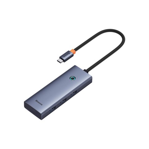 HUB Rozdzielacz 5w1 USB-C do HDMI USB-A USB-C PD 4K - szary BASEUS