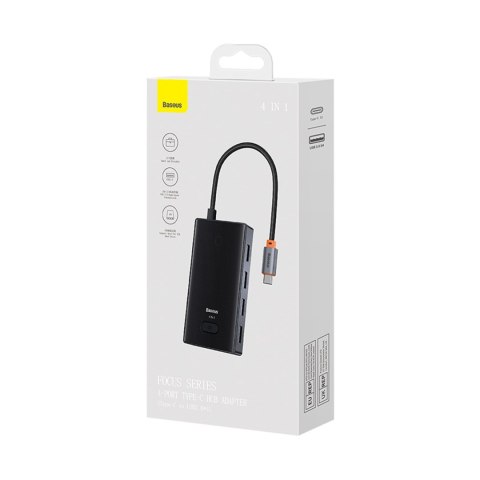 Hub Rozdzielacz USB-C do 4x USB-A - szary BASEUS