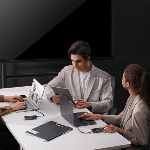Hub Rozdzielacz USB-C do 4x USB-A - szary BASEUS