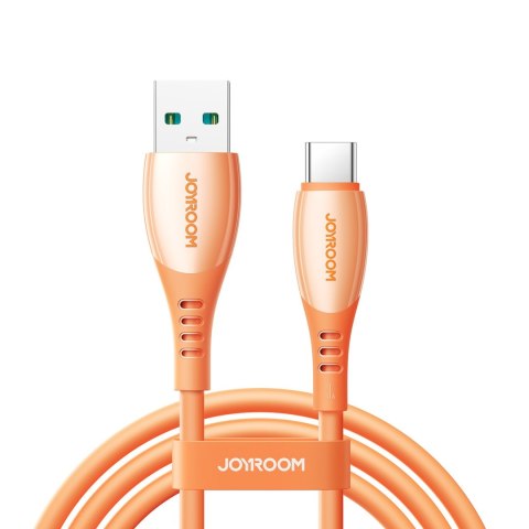 Kabel przewód USB-A - USB-C Vibrant Series 3A 1.2m - pomarańczowy JOYROOM