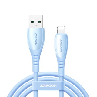 Kabel przewód USB-A - iPhone Lightning Vibrant Series 3A 1.2m - niebieski JOYROOM