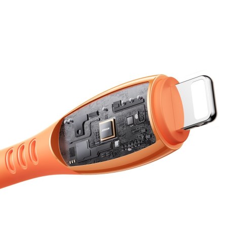 Kabel przewód USB-A - iPhone Lightning Vibrant Series 3A 1.2m - pomarańczowy JOYROOM