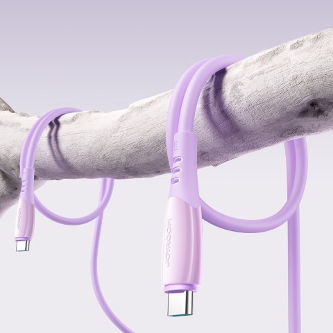 Kabel przewód USB-C Vibrant Series 60W 1.2m - fioletowy JOYROOM