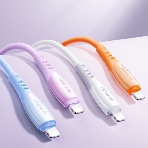 Kabel przewód USB-C - iPhone Lightning Vibrant Series 30W 1.2m - fioletowy JOYROOM