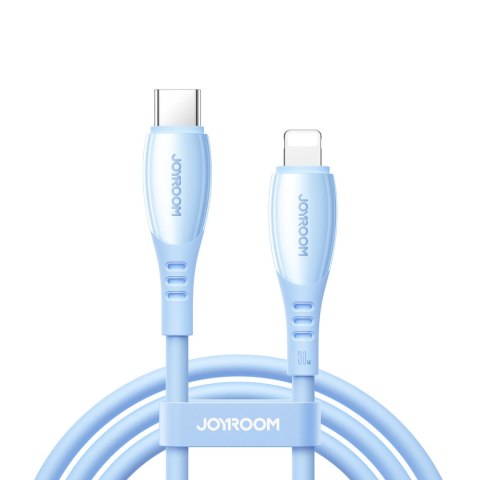 Kabel przewód USB-C - iPhone Lightning Vibrant Series 30W 1.2m - niebieski JOYROOM