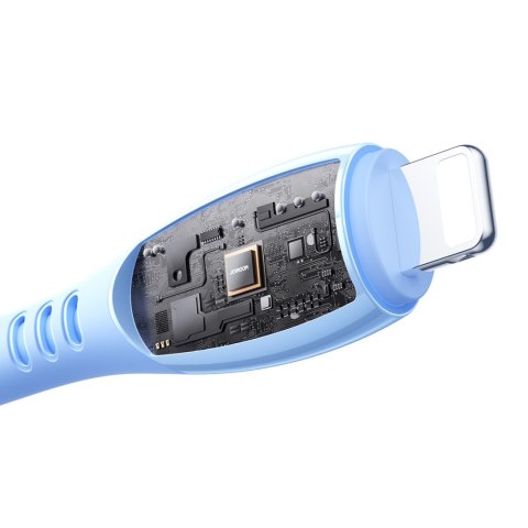 Kabel przewód USB-C - iPhone Lightning Vibrant Series 30W 1.2m - niebieski JOYROOM