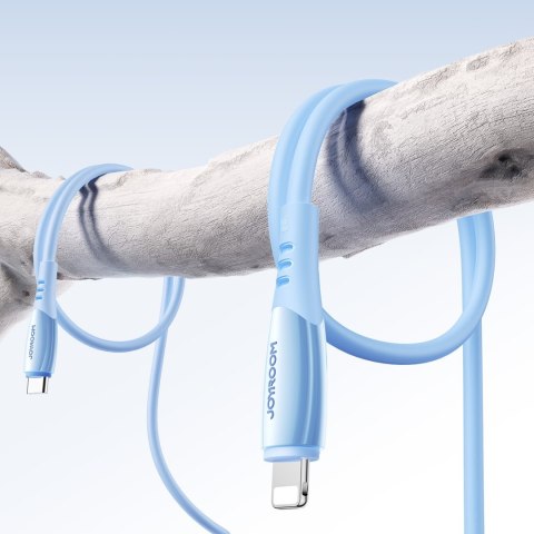 Kabel przewód USB-C - iPhone Lightning Vibrant Series 30W 1.2m - niebieski JOYROOM