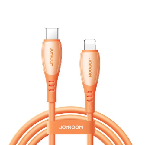 Kabel przewód USB-C - iPhone Lightning Vibrant Series 30W 1.2m - pomarańczowy JOYROOM