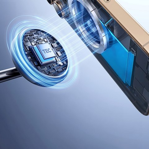 Ładowarka indukcyjna 3w1 do smartfona zegarka słuchawek z chłodzeniem kablem USB-C 45W - czarna BASEUS