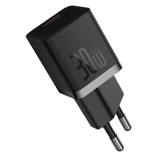 Ładowarka sieciowa USB-C GaN5 30W z kablem USB-C 100W - czarna BASEUS