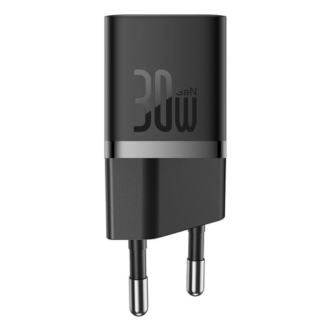 Ładowarka sieciowa USB-C GaN5 30W z kablem USB-C 100W - czarna BASEUS
