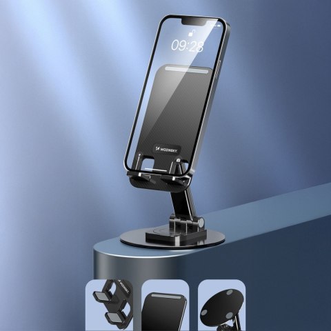 Podstawka stojak stabilny pod telefon tablet - czarny WOZINSKY
